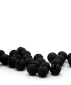 Matte black tungsten beads