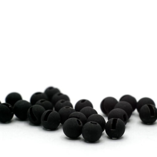 Matte black tungsten beads